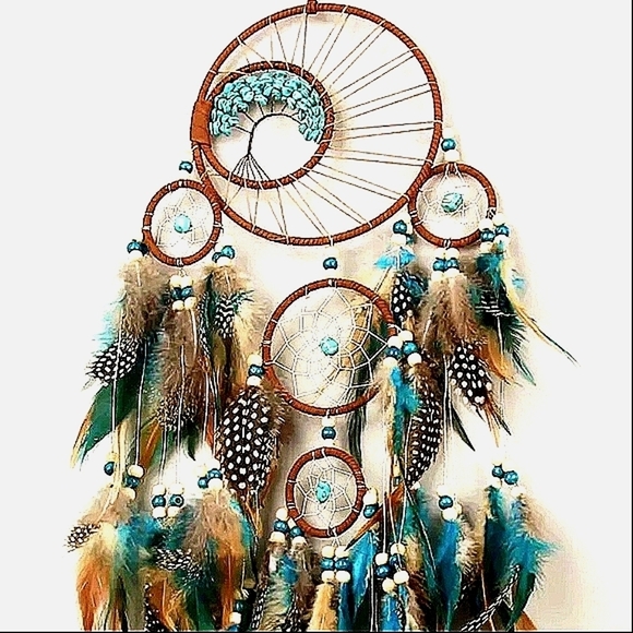 Dream Catcher Turquoise Indian Ojo Tree of Life Dreamweaver Oho - Picture 9 of 13